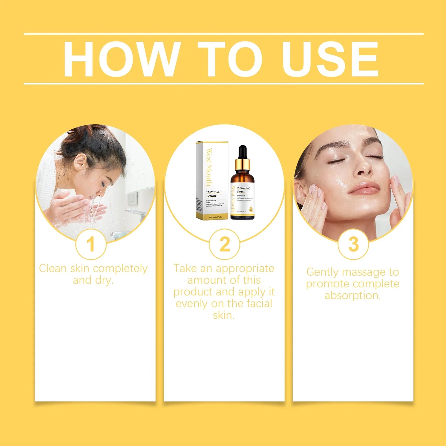Vitamin C Brightening Face Serum – Acne Marks & Fine Lines Vitamin C Face Serum Oasis Select