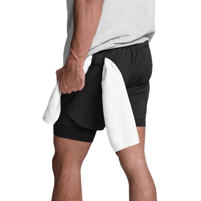 Men's 2-in-1 Running Shorts | Breathable Athletic Training