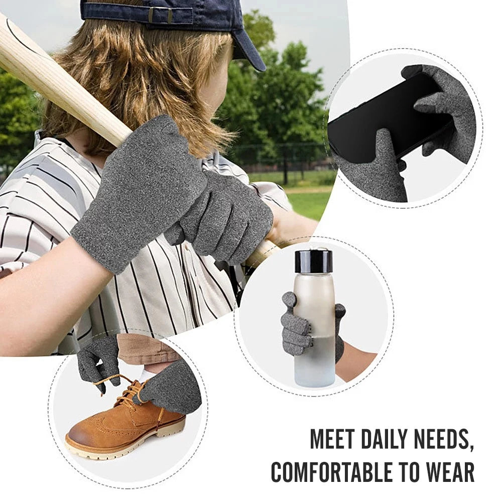 1Pair Compression Arthritis Gloves Premium Arthritic Joint Pain Relief Hand Gloves Therapy Full Fingers Sport Compression Gloves Peaceful Pleasures Health and Wellness