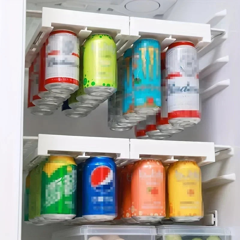 Refrigerator Storage Cabinet Drawer Dish Drainer Beverage Rack Plastic Food Storage Rack Kitchen Organizer Kitchen Accessories Peaceful Pleasures Health and Wellness