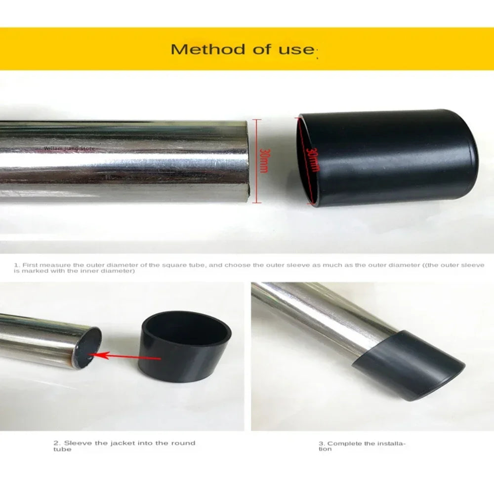 PVC Rubber Chair Leg Protectors | Anti-Skid Floor Furniture Caps