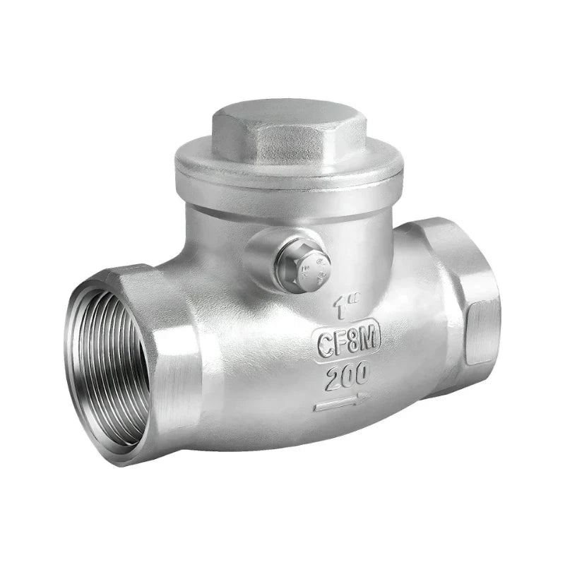 304 Stainless Steel Swing Check Valve – 2/3/4/6 Point Threaded