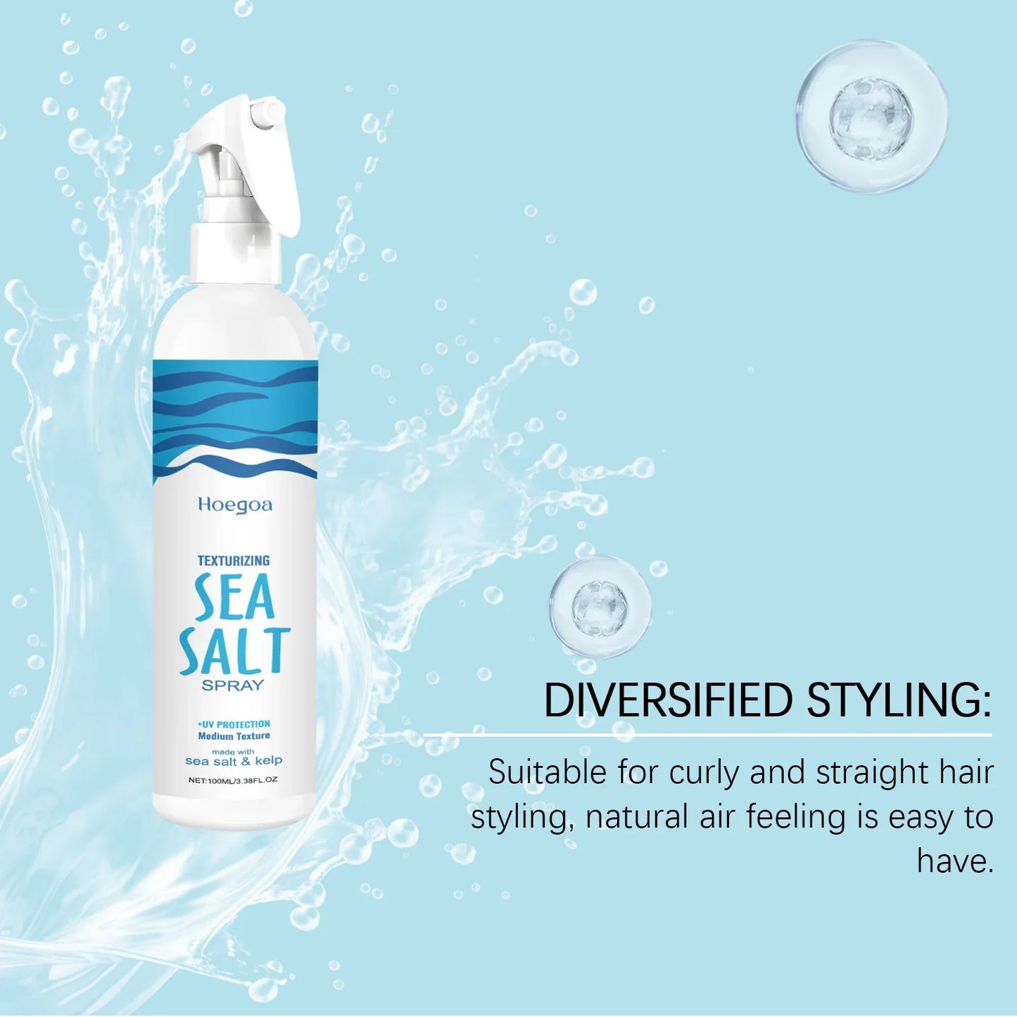 HOEGOA Sea Salt Hair Spray – Volume, Texture & Hold 100ml