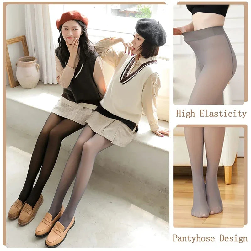 Women's Thermal Velvet Tights – Fleece Winter Pantyhose