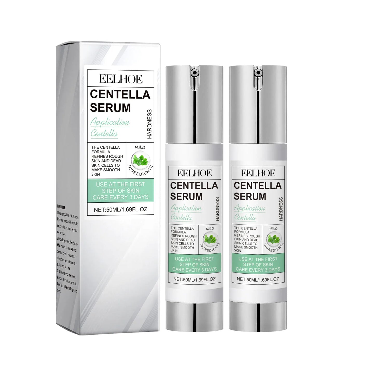 EELHOE Centella Asiatica Face Serum – Anti-Aging & Moisturizing Face Serum Peaceful Pleasures Health and Wellness 2 X 50ml Boxed
