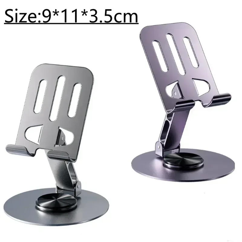 720° Rotating Aluminum Tablet & Phone Stand – Foldable Holder