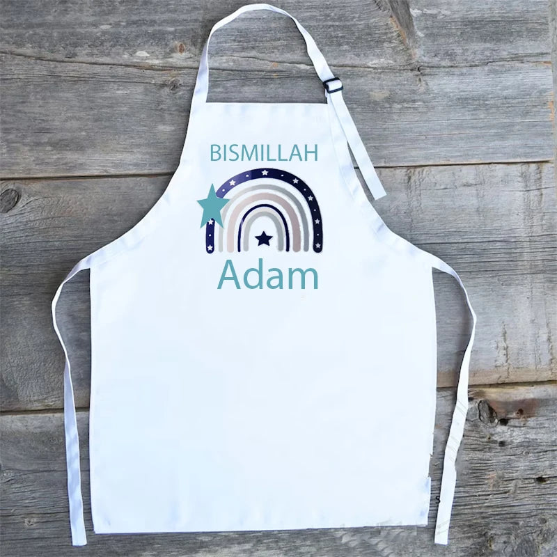 Personalized Kids Bismillah Apron | Ramadan Eid Islamic Gift