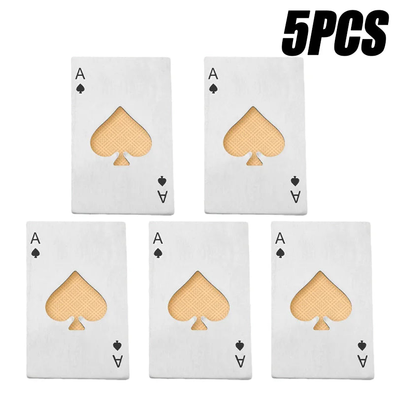 20PCS Playing Card Bottle Openers – Stainless Steel Bar Tool