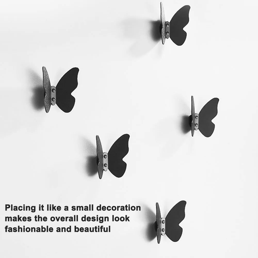 Butterfly Aluminum Alloy Wall Hook | Frosted Decorative Hook Decorative Wall Hook Peaceful Pleasures Health and Wellness