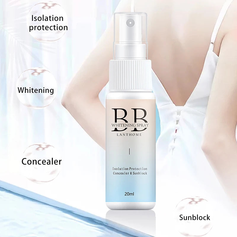 BB Whitening Spray Skin Brightening Moisturizing BB Cream Face Foundation Nourishing Skin Care Beauty Cosmetics Peaceful Pleasures Health and Wellness