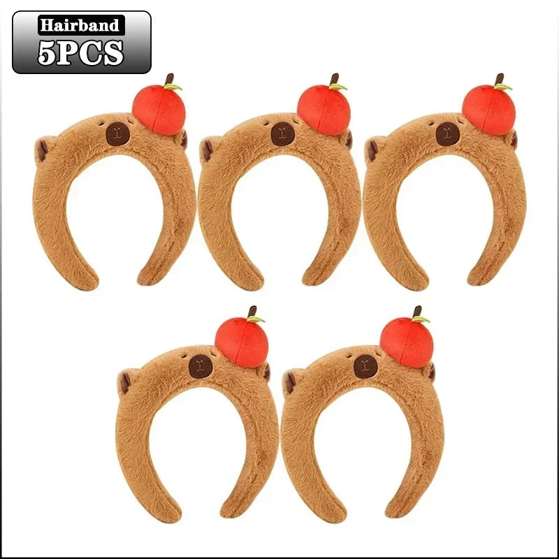 Plush Capybara Hair Headband – Cute Wash Hoop for Girls & Kids