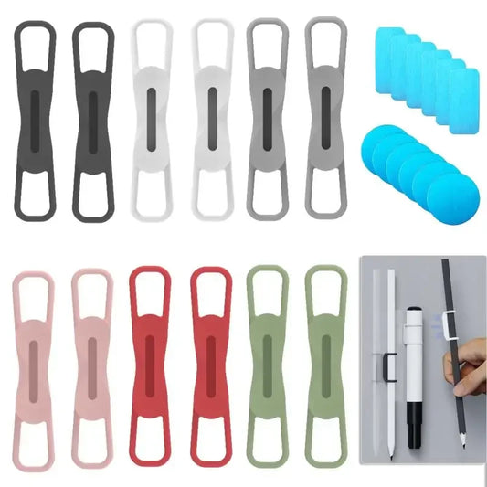 Magnetic Silicone Pen Holder Clips for Tablet & Desk | 2/3/6 Pcs Pen Holder Clip Oasis Select A6