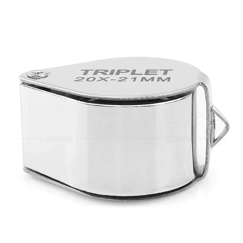 10x 20x 30x Jewelry Diamond Loupe Magnifier Tool Eye Magnifier Magnifying Glass Equipments Triplet Jewelers Eye Triplet Glass Peaceful Pleasures Health and Wellness