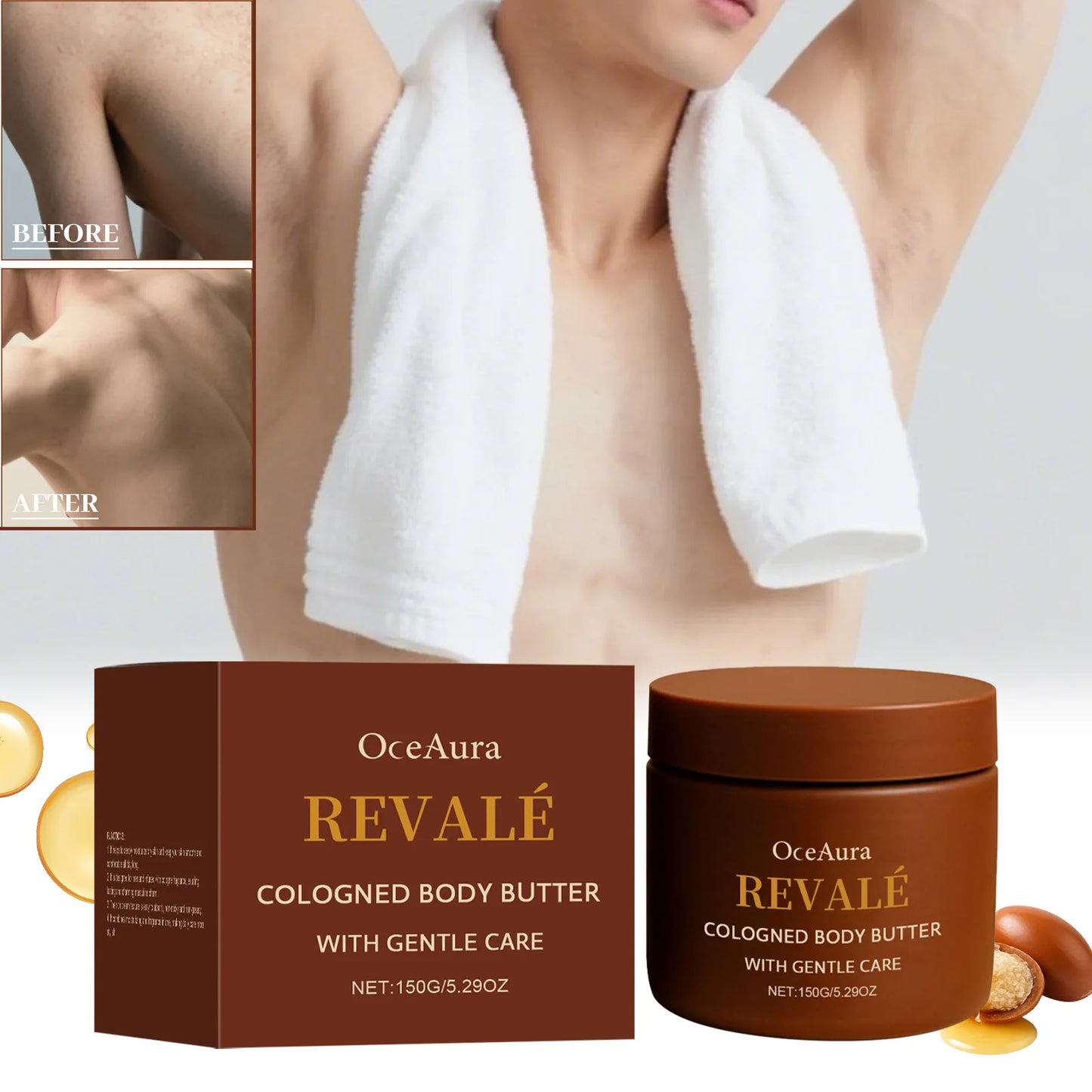 Men's Body Moisturizing Cream – Shea Butter & Sandalwood