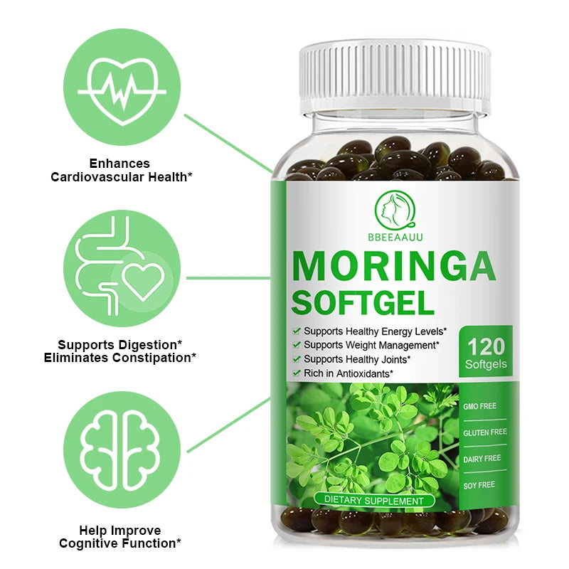 Moringa Capsules – Green Superfood & Antioxidant Support Peaceful Pleasures Health and Wellness