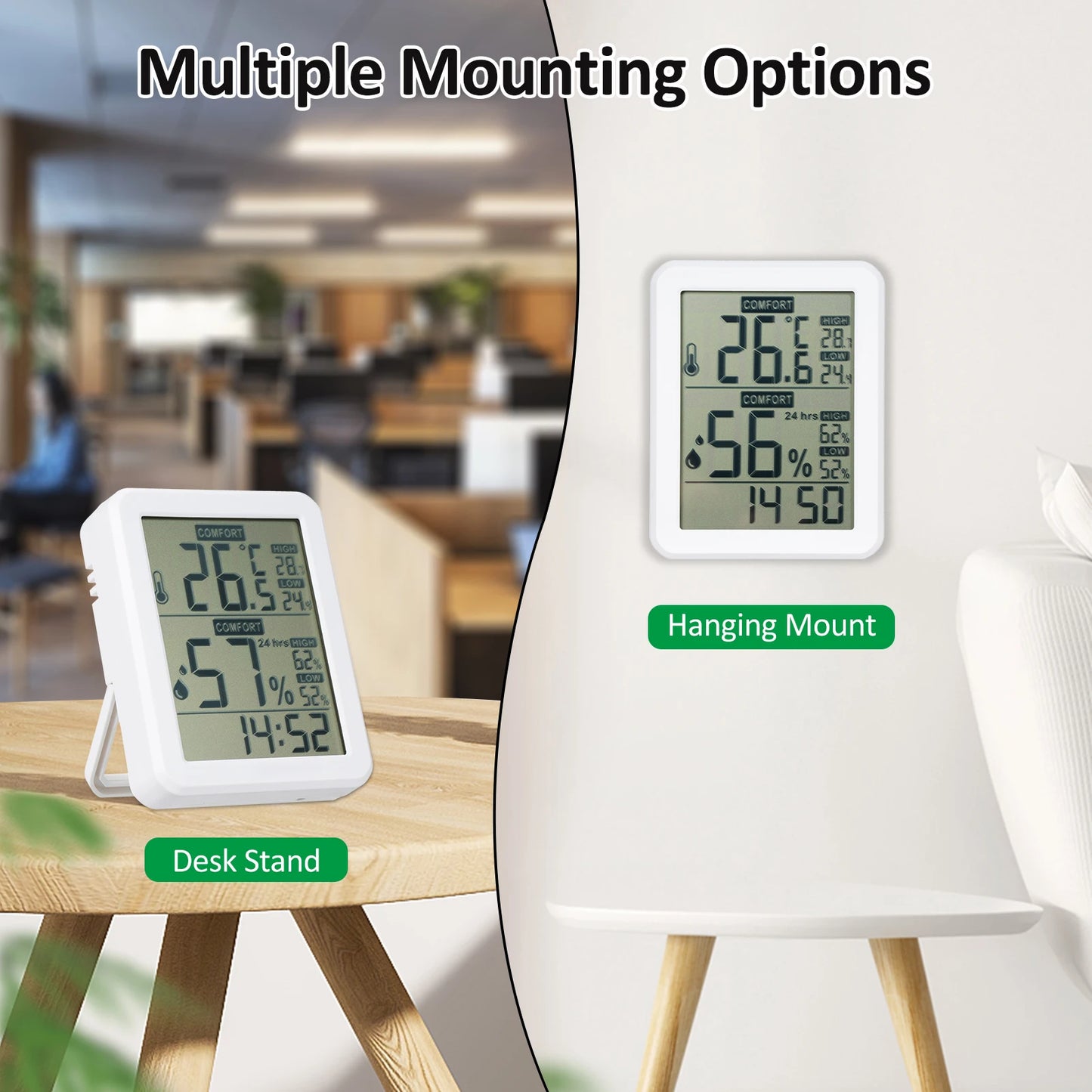 Mini Digital Hygrometer Thermometer Indoor Humidity Meter Room