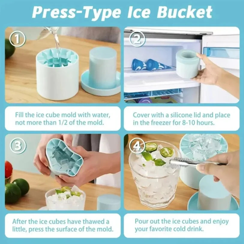 Food-Grade Silicone Mini Ice Cube Tray Mold | Easy Release