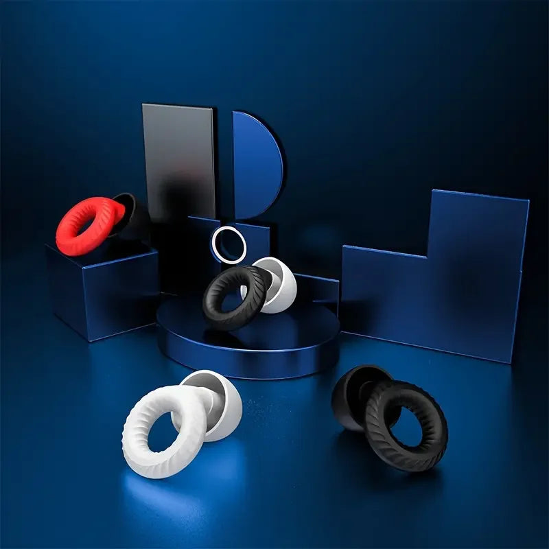 Silicone Noise Blocking Earplugs for Sleep & Study – 20 Pairs