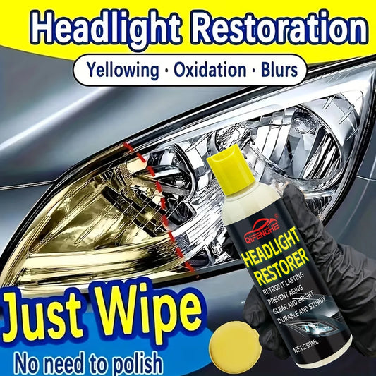 8.5oz Car Headlight Restoration Fluid – Crystal Coating Headlight Restoration Fluid Oasis Select