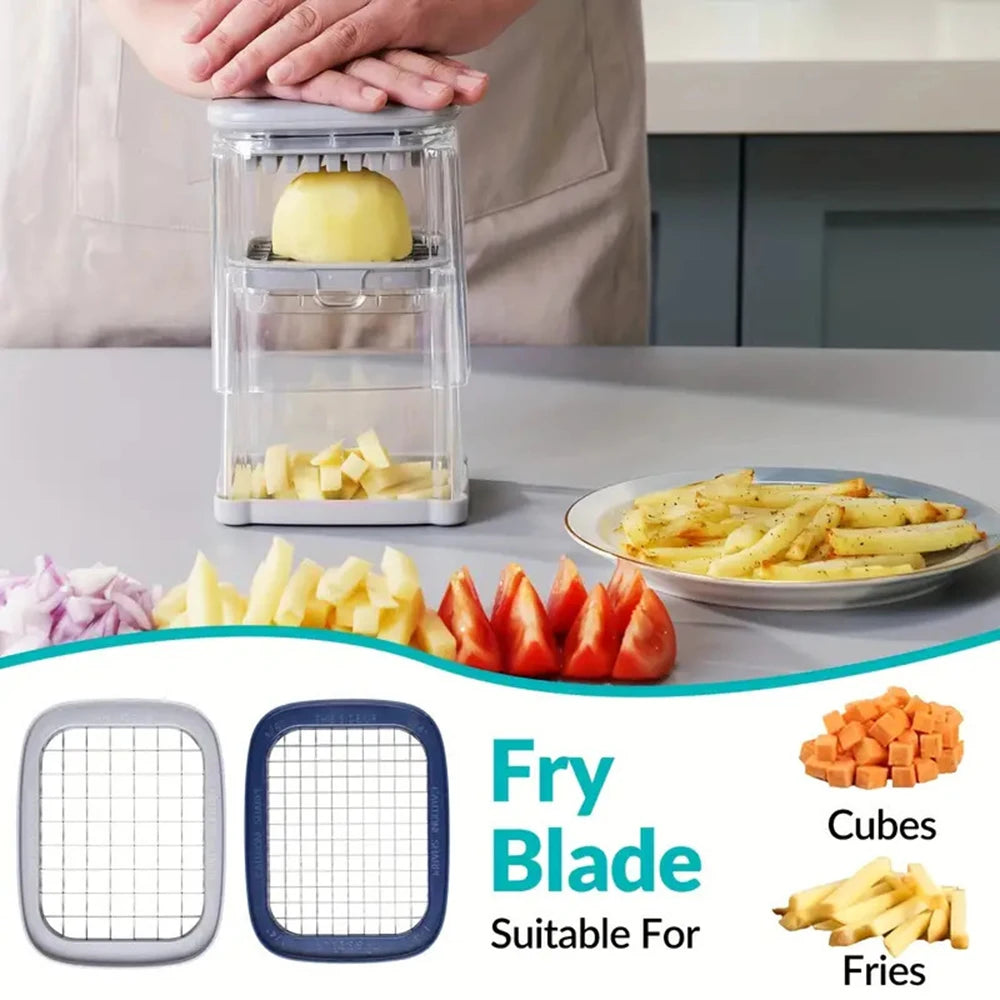 Practical French Fries Special Slicer Radish Cucumber Slicer Household Multifunctional Vegetable Slicer Tomato and Apple Slicer Peaceful Pleasures Health and Wellness