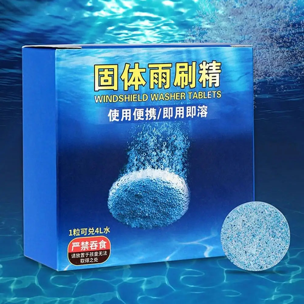 Car Windshield Glass Concentrated Washer Tablets Car Effervescent Washer Fluid Wiper Glass Solid Cleaning Tablets for Car Window Peaceful Pleasures Health and Wellness