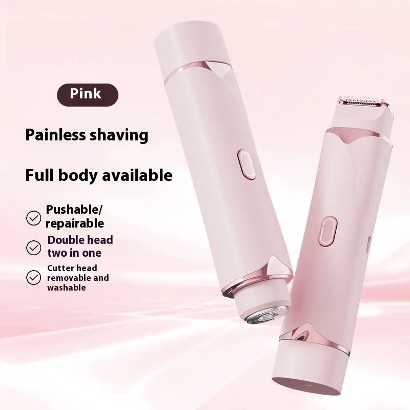Women's 2-in-1 Electric Razor & Bikini Trimmer Wet/Dry