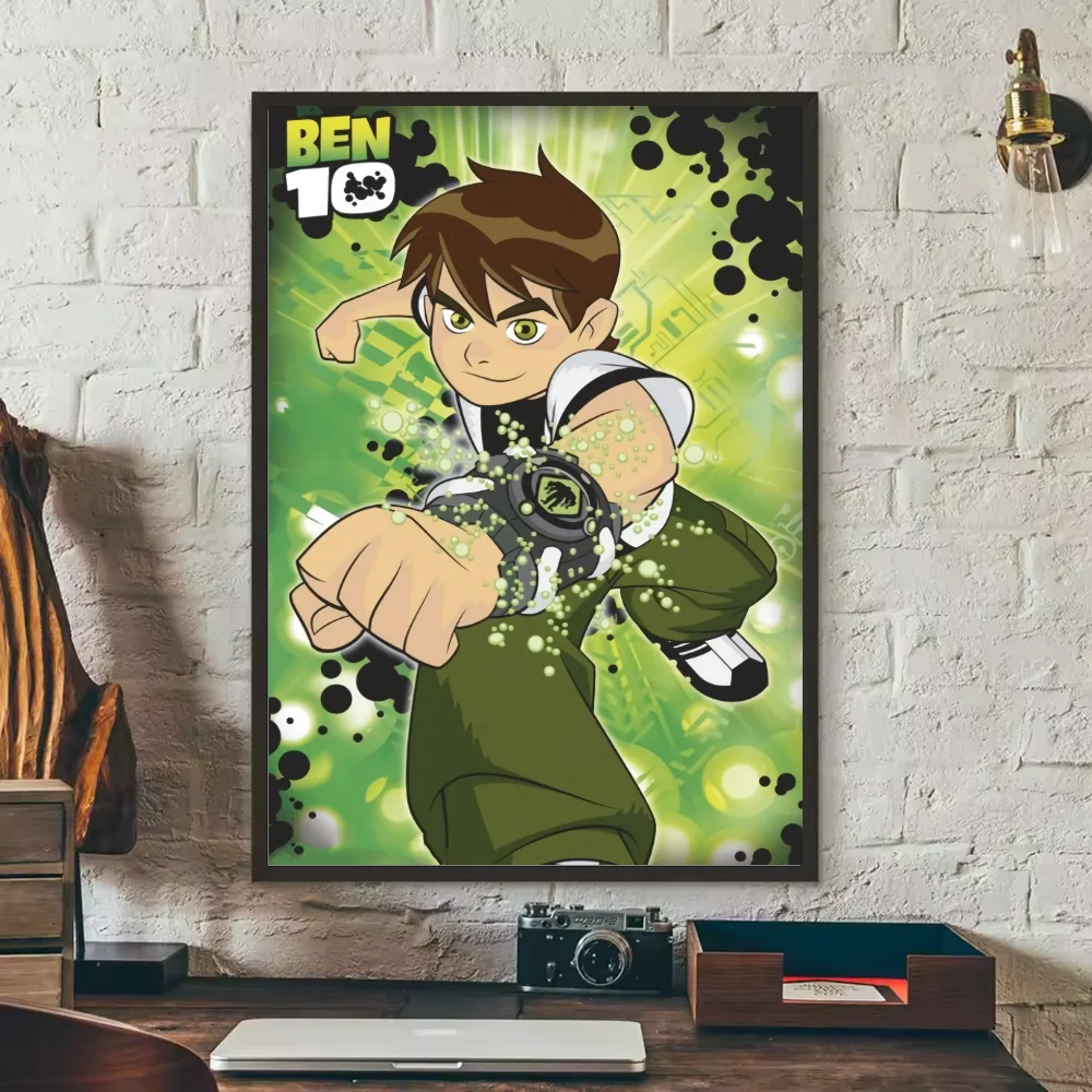 Ben 10 HD Waterproof PVC Wall Poster | Cartoon Home Decor Wall Art Poster Peaceful Pleasures Health and Wellness z7 30X40cmNoframe