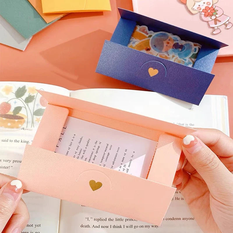 (20 pieces/lot) 10.5*7CM Small Greeting Card Name Card Envelope Hot Stamping Love Pearlescent Paper Mini Envelopes Peaceful Pleasures Health and Wellness