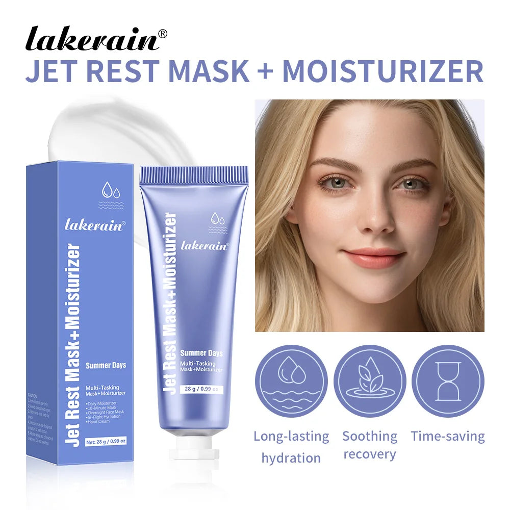 Multi Effect Facial Mask & Moisturizing Cream Hyaluronic Acid Deep Hydration Soothing Repairing Skin Even Skin Tone Moisturizer Peaceful Pleasures Health and Wellness