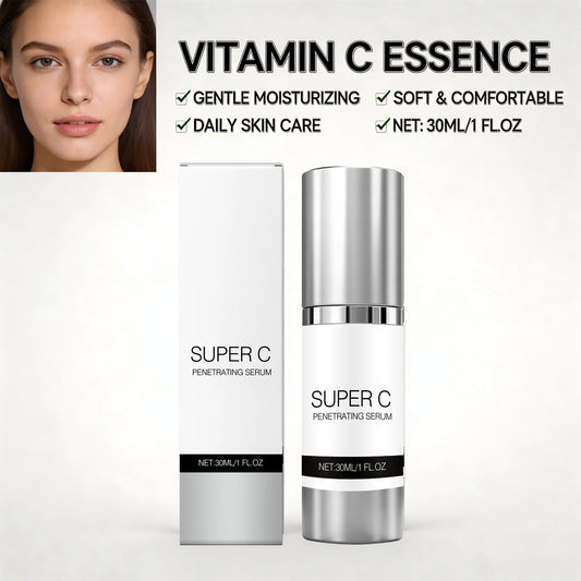 Vitamin C Serum Brighten Skin Tone Improve Dullness Skin Lifting Firming Fade Fine Lines Whitening Nourishing Skin Care Products Peaceful Pleasures Health and Wellness