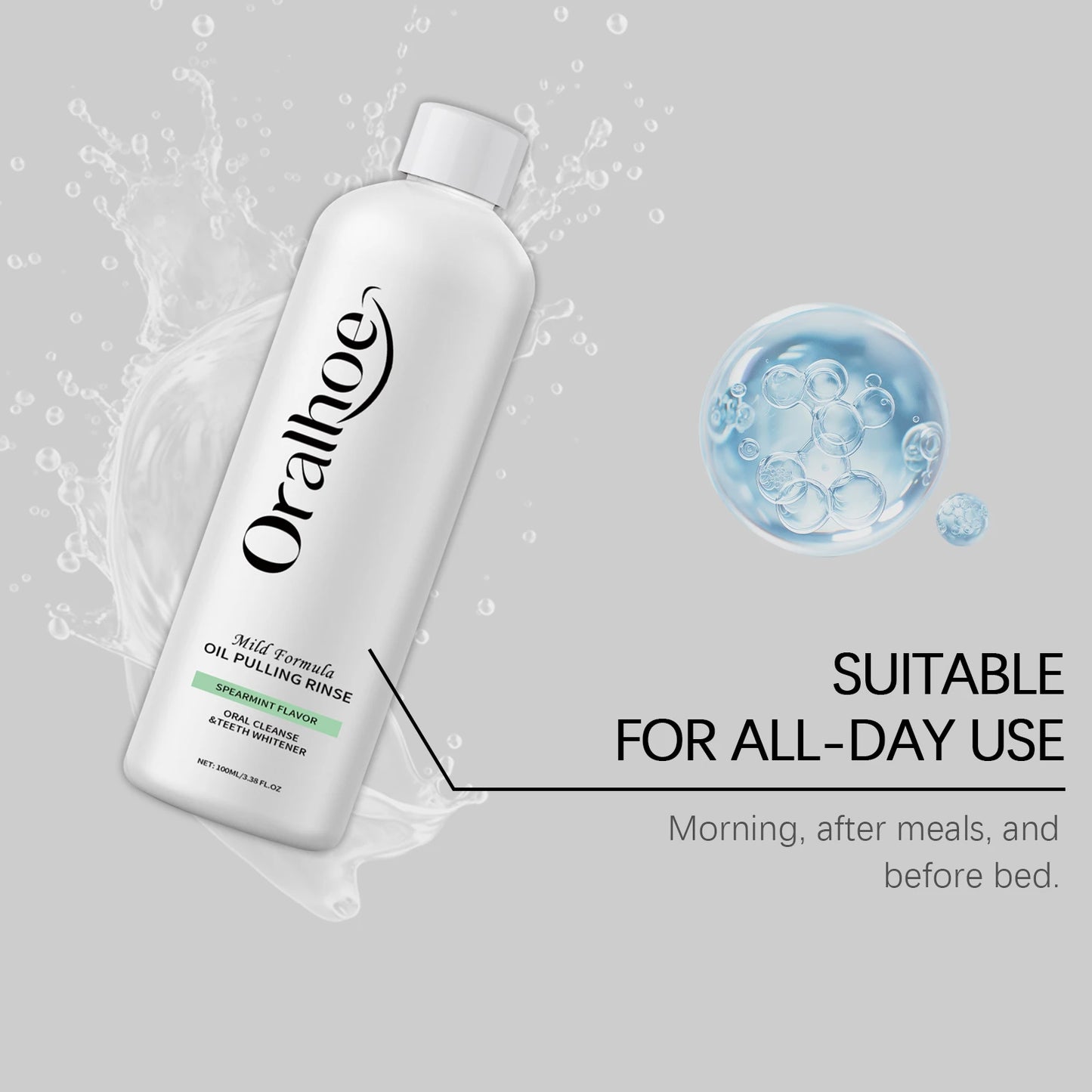 Oralhoe Mint Mouthwash – Fresh Breath, Gentle & Portable