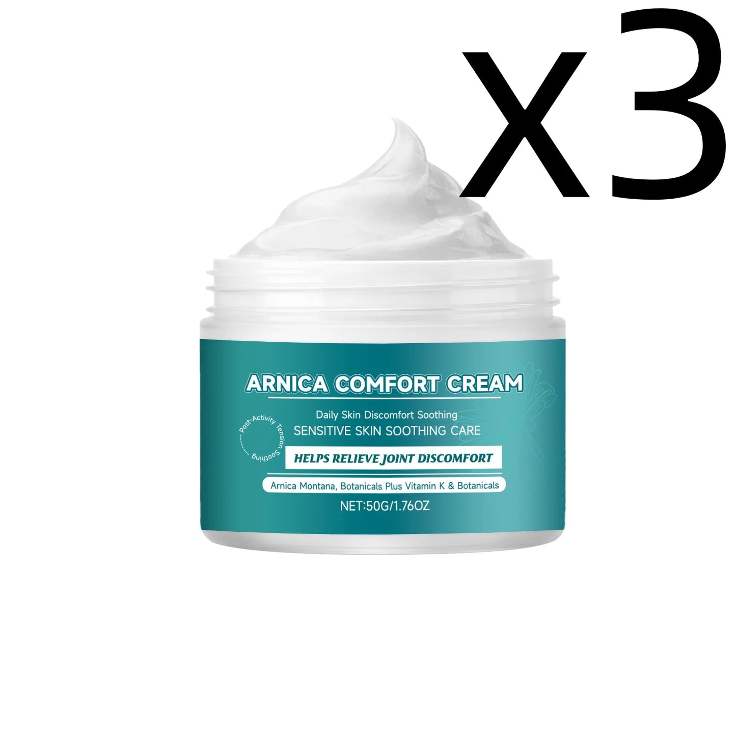Herbal Skin Comfort Cream Soothe Skins Relieve Muscle Tension Improve Joint Discomfort Repair Skins Barrier Skin Soothing Cream Peaceful Pleasures Health and Wellness 50g X 3PCS