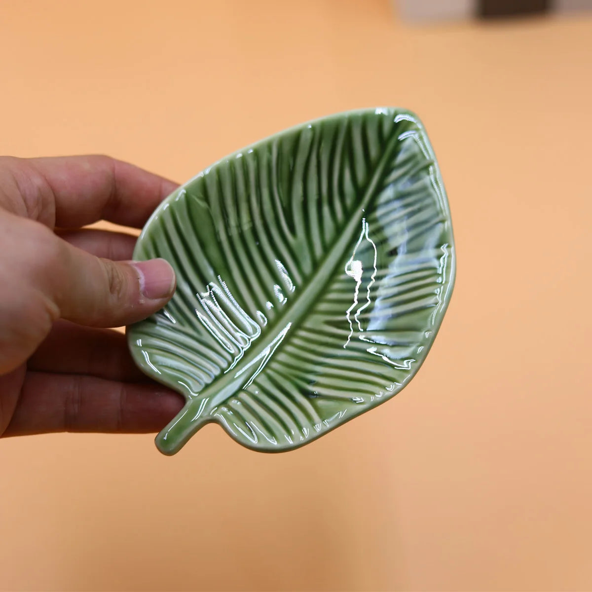 1Pcs Leaf-Shaped Jewelry Organizer Tray for Rings, Earrings, Bracelets & Keys‌ Storage Tray Peaceful Pleasures Health and Wellness