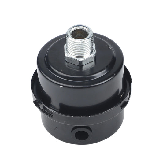 12 5 16 Metal Air Filter Oil-free Black Muffler Intake Filters Noise Peaceful Pleasures Health and Wellness Plastic 12.5mm