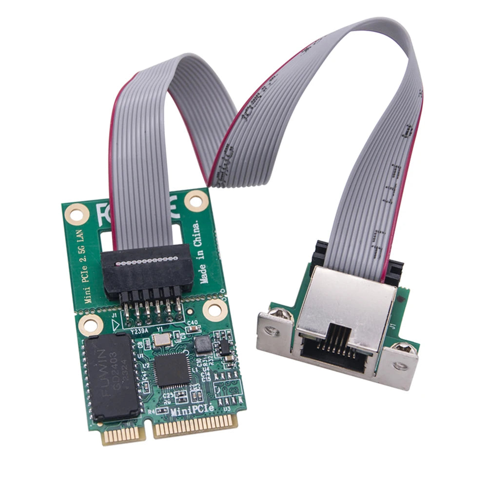 M.2 Gigabit Ethernet Network Card 2.5G/1000/100Mbps M2 RJ45 Lan Adapter RTL8125BG Chip Network Adapter Mini PCIE Peaceful Pleasures Health and Wellness Mini pci e NIC 2.5G