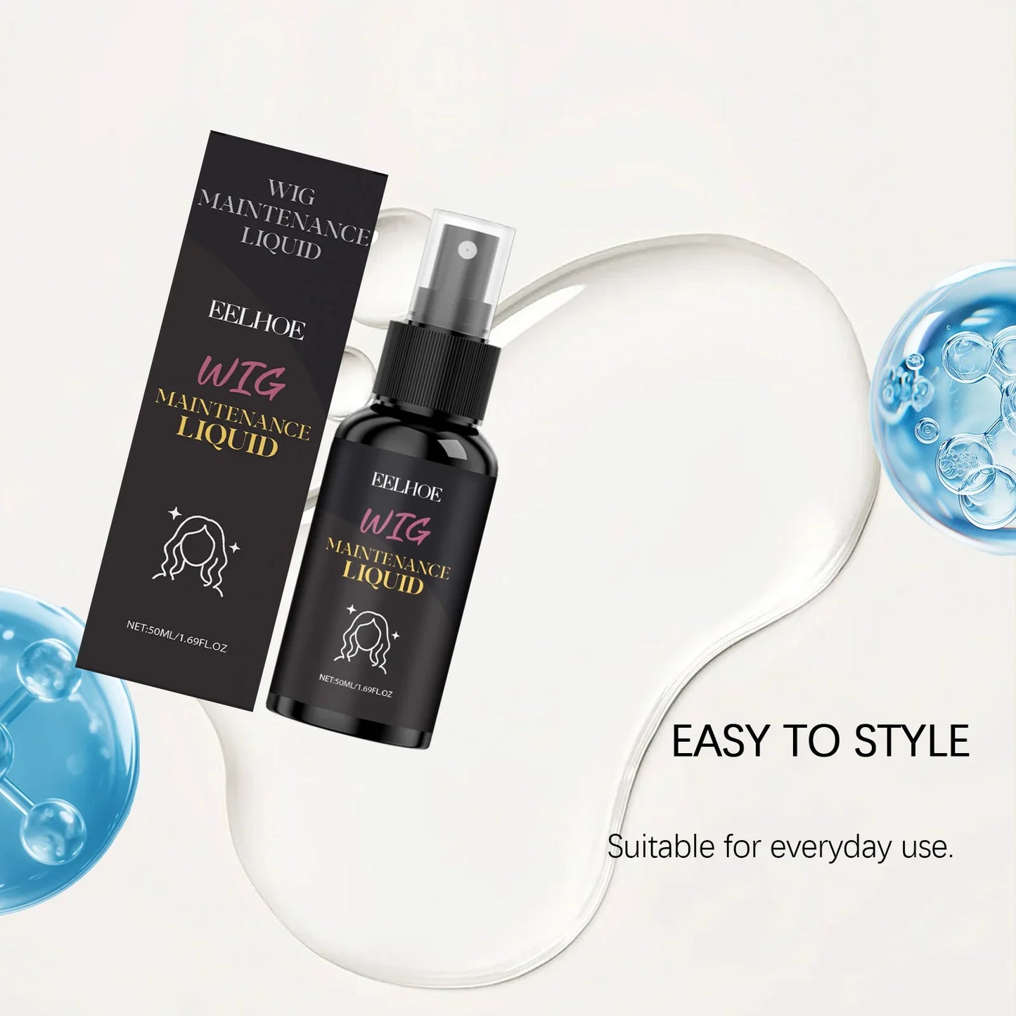 Eelhoe Coconut Oil Wig Volumizing Spray 50ml – Frizz Control