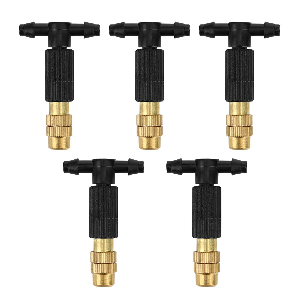 Adjustable Copper Misting Nozzles 5-Pack – 4/7 Irrigation Peaceful Pleasures Health and Wellness