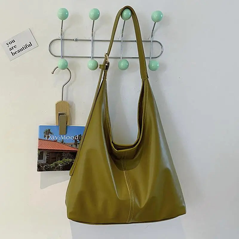 PU Leather Women's Hobo Shoulder Tote Bag | 5 Colours