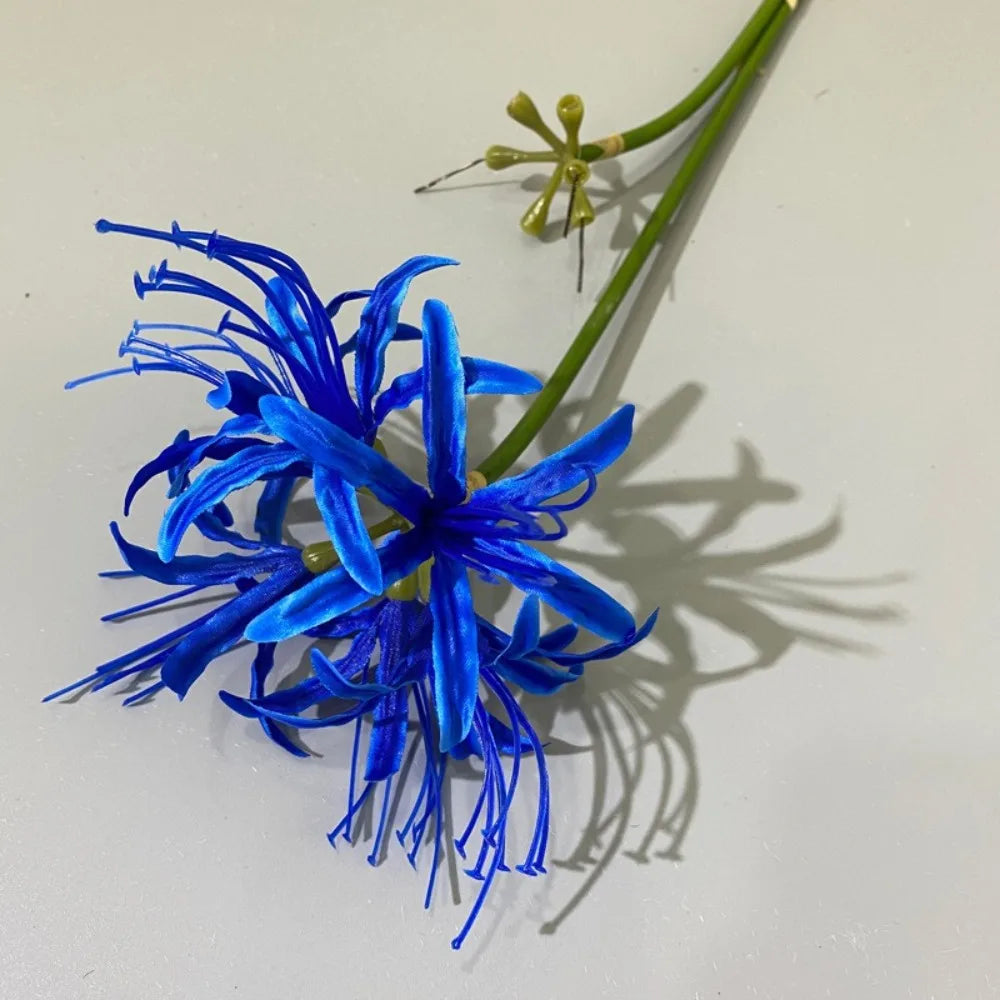 Silk Higanbana Artificial Flower 60cm | Red Spider Lily Decor