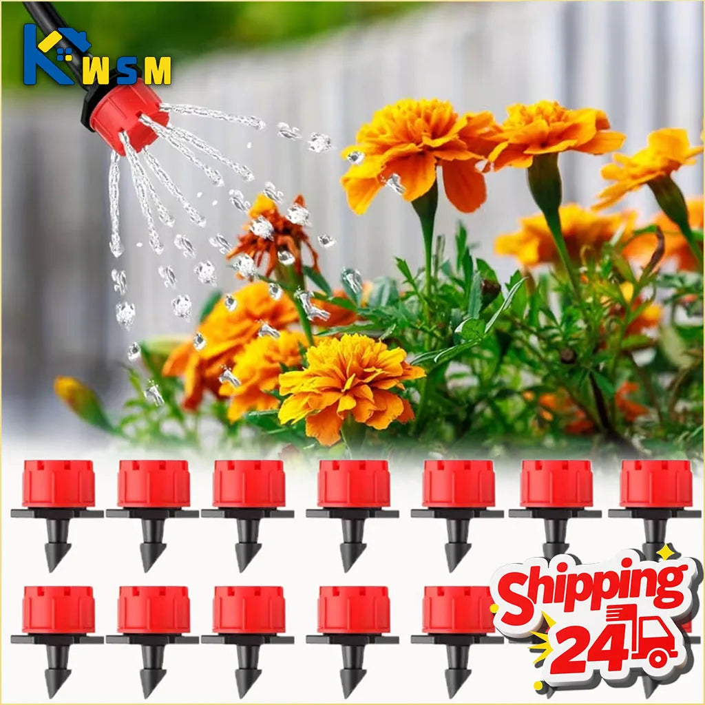 360° Adjustable 8-Hole Anti-Clog Drip Irrigation Drippers