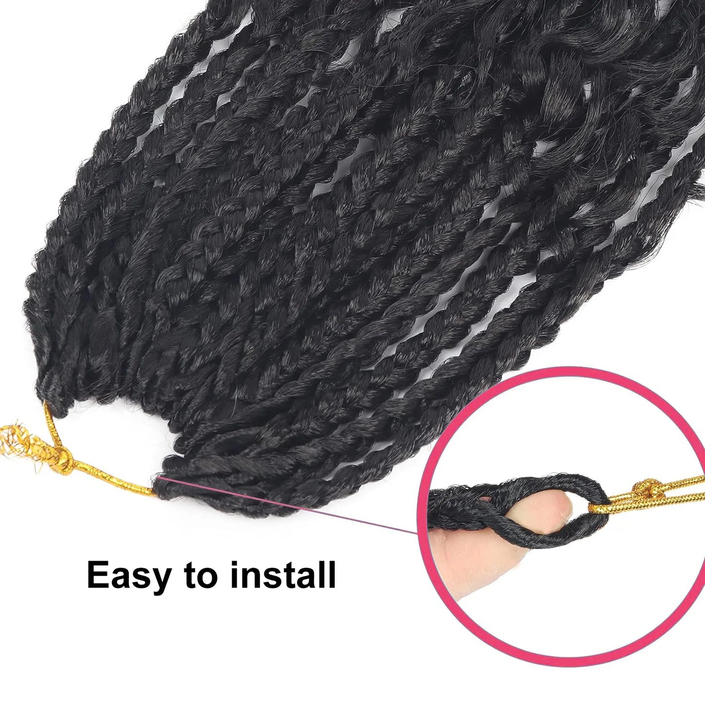10-Inch Synthetic Bohemian Curly Hair Extensions – 13 Strands
