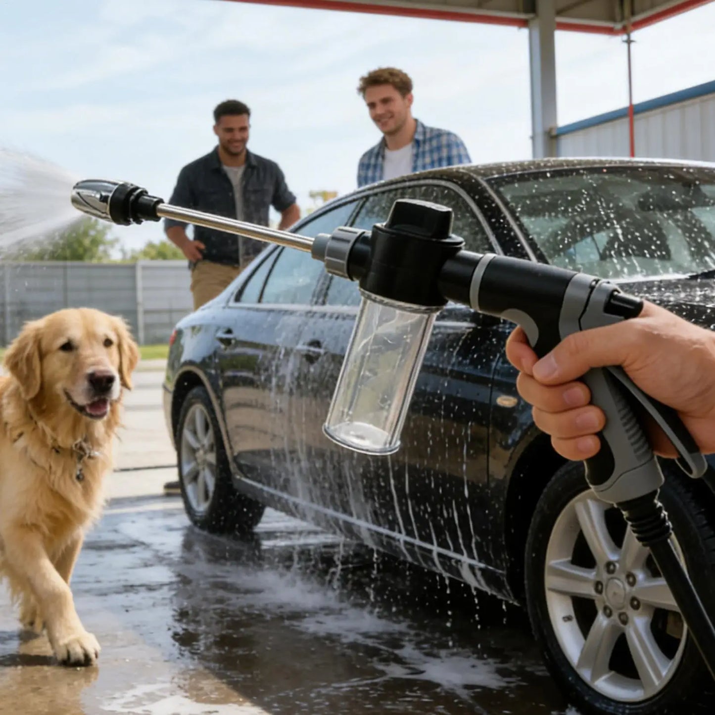 Electric Pressure Washer Portable Car Detailing Gun Adjustable Nozzle High Pressure Sprayer for Home Window Garden Yard Patio Peaceful Pleasures Health and Wellness