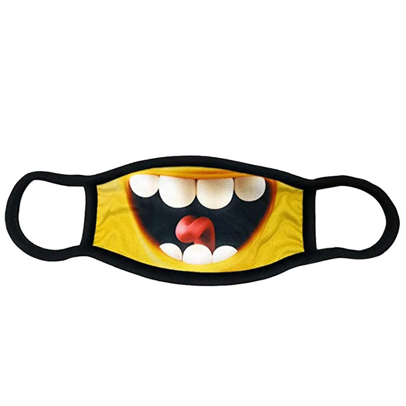 Funny Facial Expression Mask Washable And Reusable Face Masks for Men Women Adults Elders Peaceful Pleasures Health and Wellness