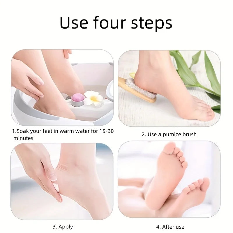 1pc Scrub Pumice Stone Foot Callus Remover Manual Scrubber Wooden Handle Natural Wood Design Durable Foot Care Tool Peaceful Pleasures Health and Wellness