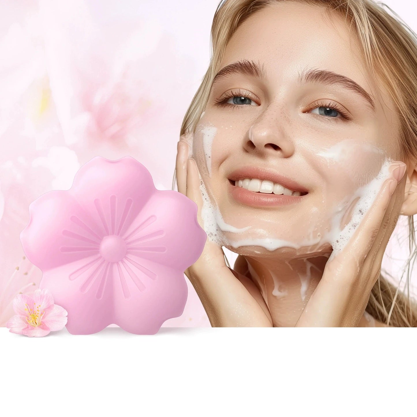 LAIKOU Sakura Facial Soap – Moisturizing Foam Face & Body Wash
