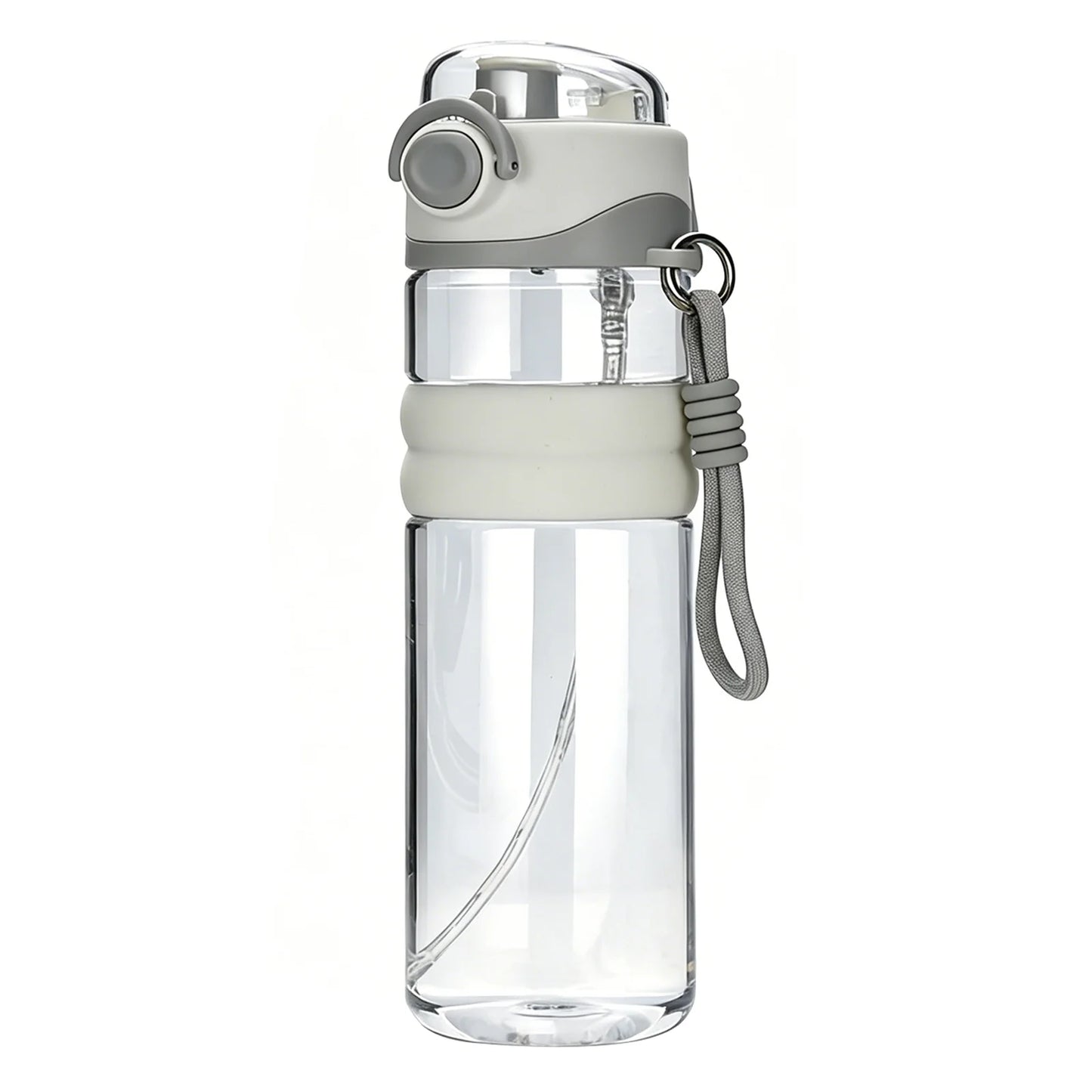 Kids Water Bottle 750ML Spray Sports Water Bottle with Straw Portable Water Bottles for Outdoor Travel Office Walking Peaceful Pleasures Health and Wellness Purple