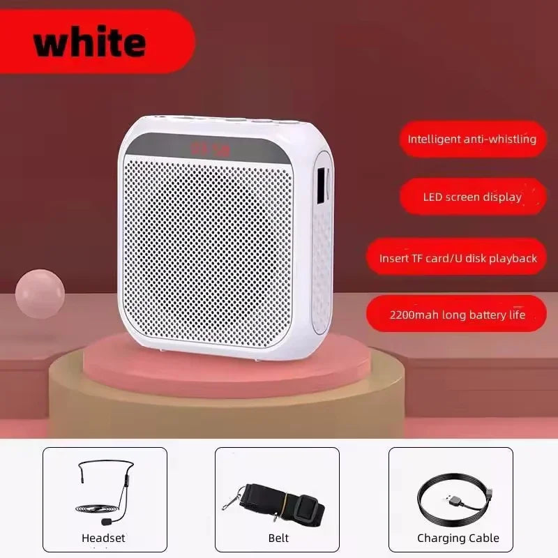 AyeBeau Wearable Voice Amplifier with Mic – 5W, 2200mAh