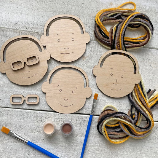 Make a Face Self-Portrait Craft Kit – Diversity Art for Kids Kids Art Craft Kit Peaceful Pleasures Health and Wellness 4pcs set