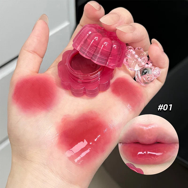 QIBEST Mirror Lip Gloss & Cheek Tint – Hydrating Jelly Stain