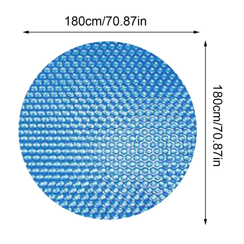 Round Solar Pool Cover | PE Bubble Thermal Blanket – 180cm